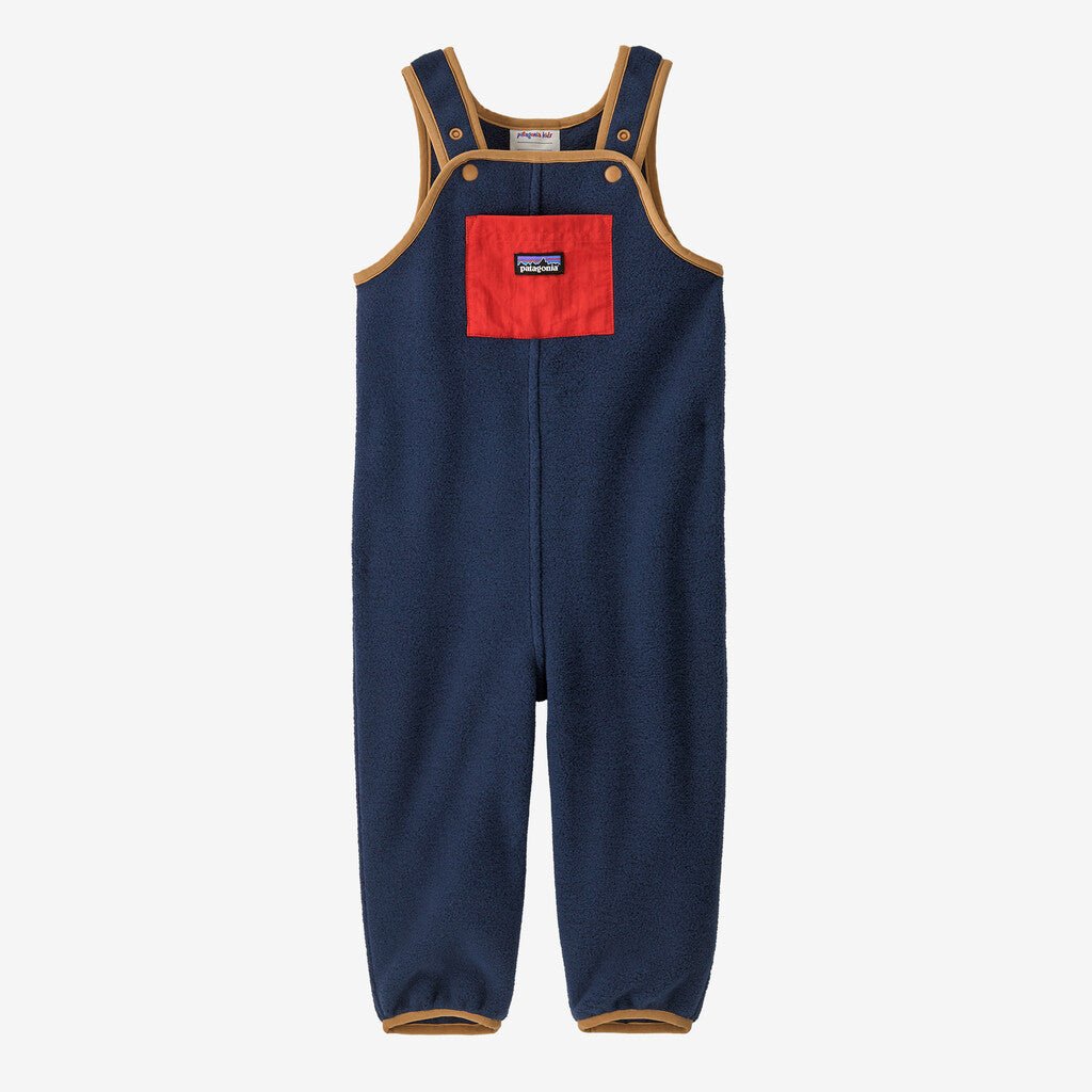 Patagonia Baby Synch Overalls - New Navy w/Madder Red - The Mini Branch