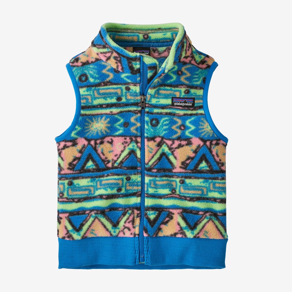 Patagonia Baby Synch Vest - High Hopes Geo: Salamander Green - The Mini Branch