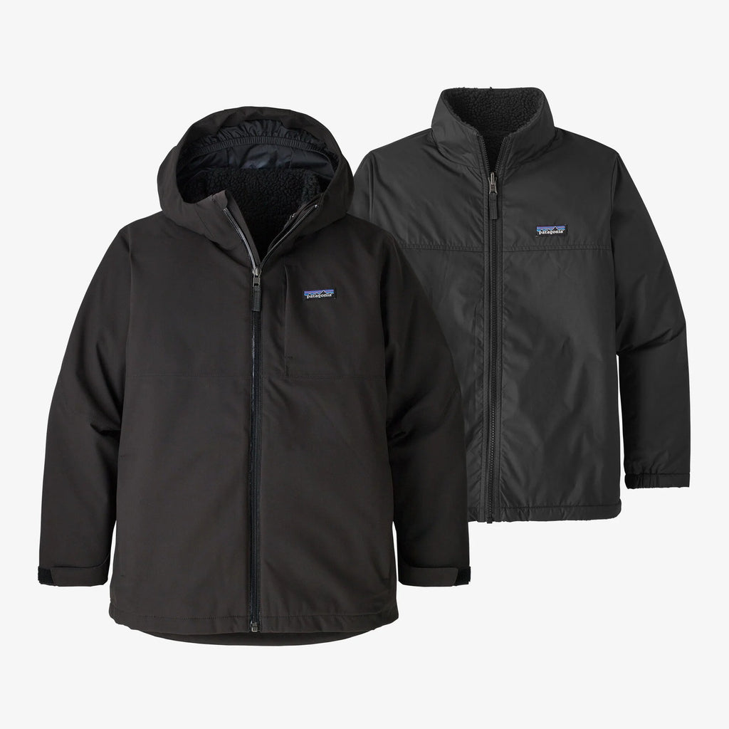 Patagonia Kids' 4 - in - 1 Everyday Jacket - Black - The Mini Branch