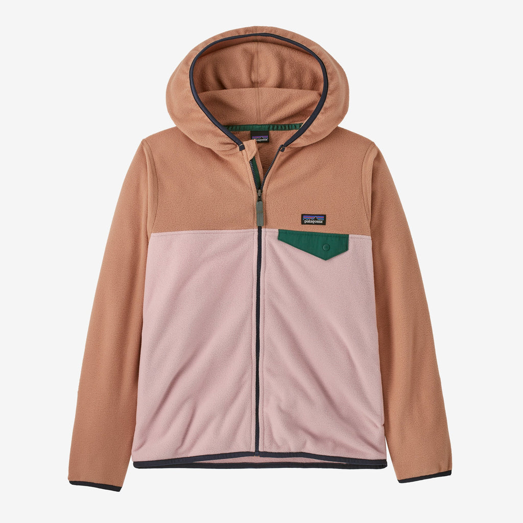 Patagonia Kid's Micro D Snap - T Jacket - Mallow Pink - The Mini Branch