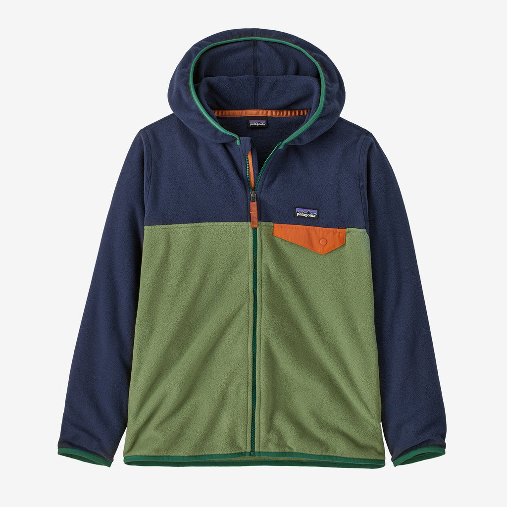 Patagonia Kid's Micro D Snap - T Jacket - Terrain Green - The Mini Branch