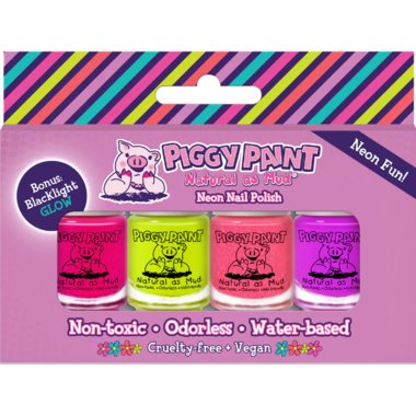 Piggy Paint 4 Neon Fun Polish Box Set 3.5ml - The Mini Branch