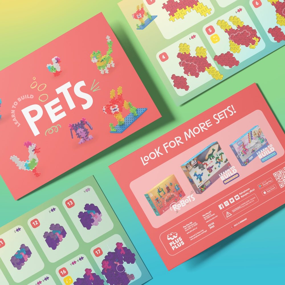 Plus-Plus Learn to Build 275 Pieces - Pets - The Mini Branch