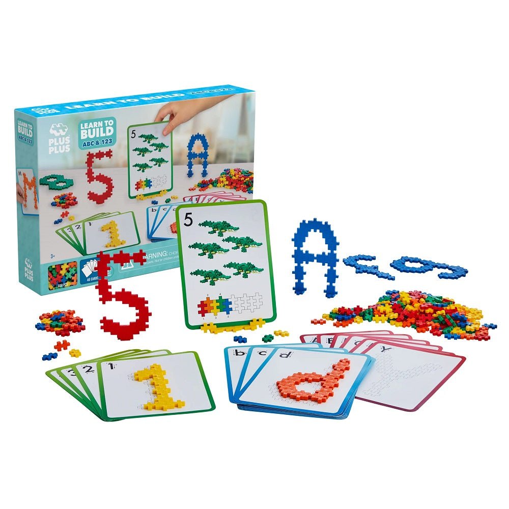 Plus-Plus Learn to Build ABC & 123 - 600 Pieces - The Mini Branch