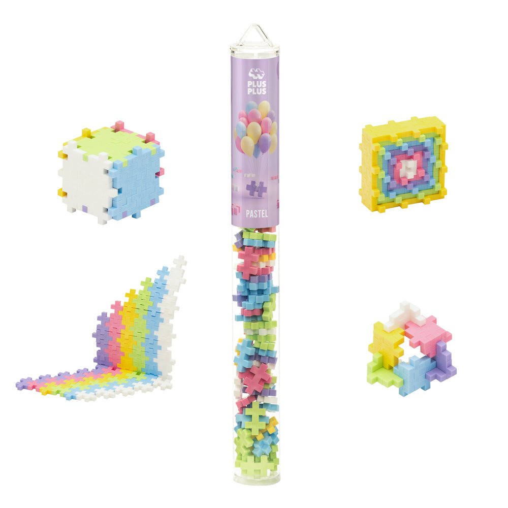 Plus-Plus Tube - 70 Piece Open Play Mix - Pastel - The Mini Branch