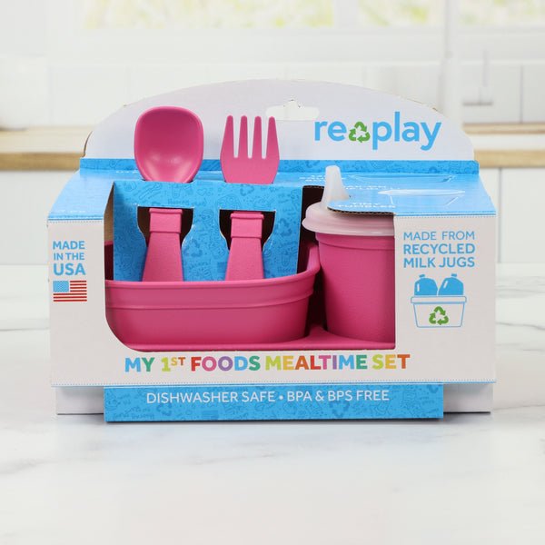 Re-Play Dining Set - Bright Pink - The Mini Branch