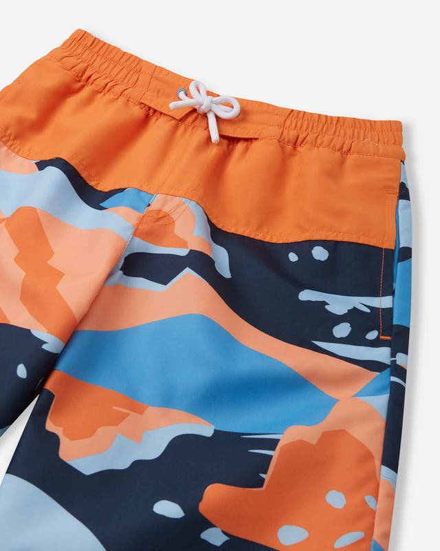 Reima UPF 50+ Boys Swim Trunks - Papaija - Navy - The Mini Branch