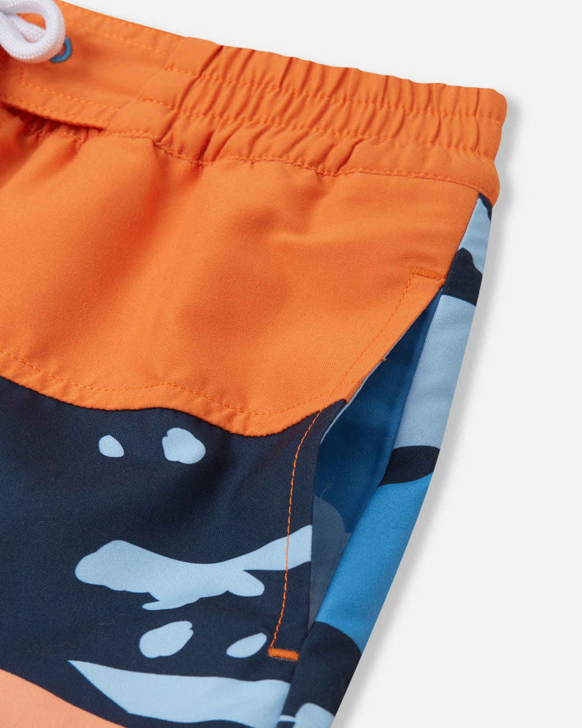 Reima UPF 50+ Boys Swim Trunks - Papaija - Navy - The Mini Branch