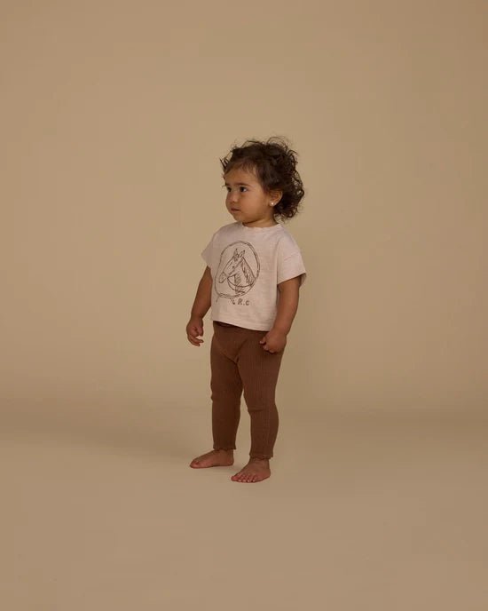 Rylee + Cru Boxy Tee - Horse - The Mini Branch