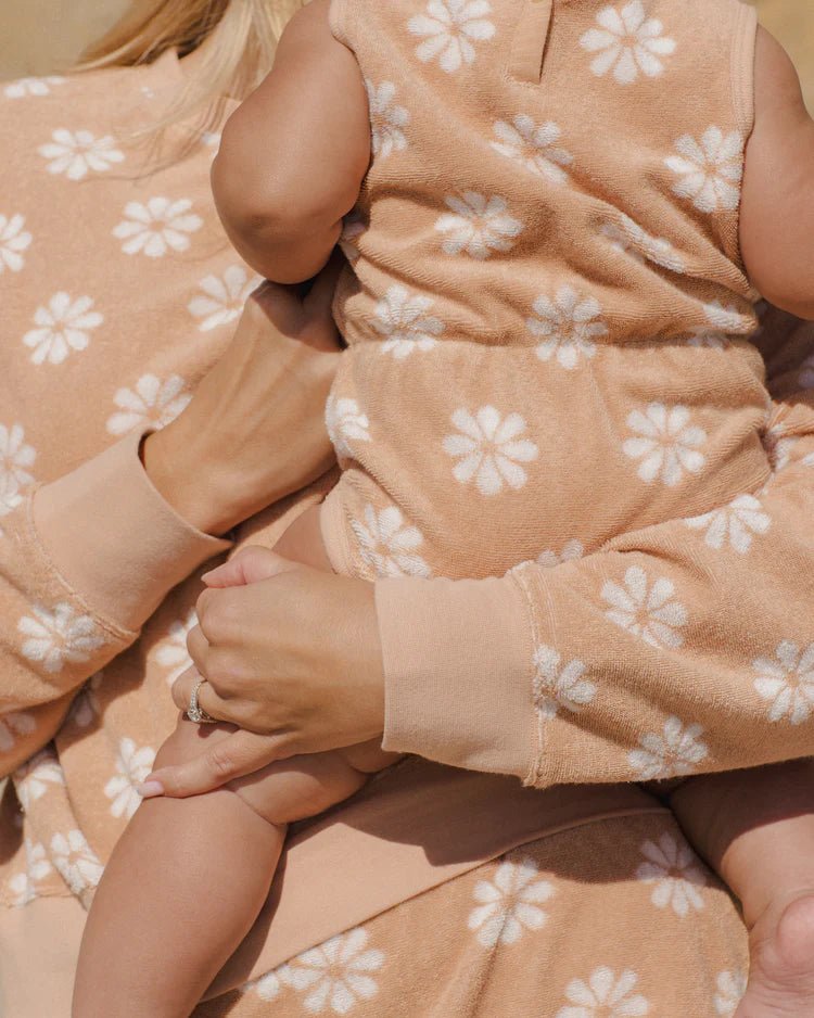Rylee + Cru Cinch Playsuit - Grapefruit - Daisy - The Mini Branch