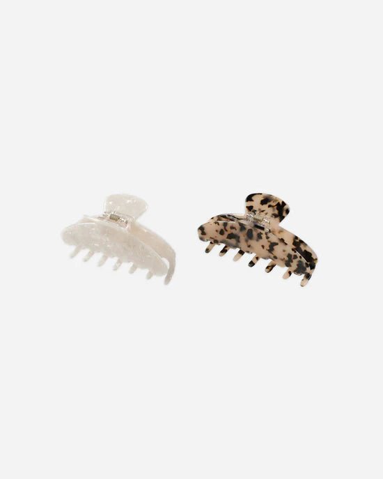 Rylee + Cru Claw Clip Set - Pearl/Tortoise - The Mini Branch