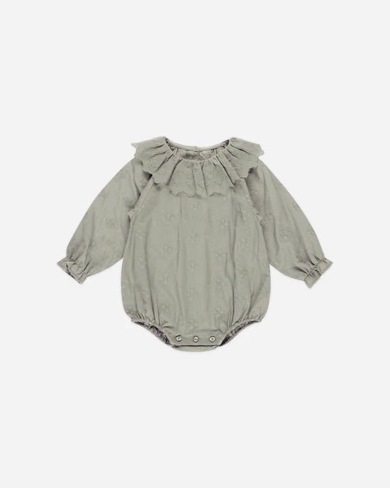 Rylee + Cru Colette Romper - Laurel - The Mini Branch