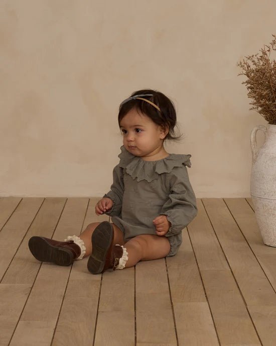 Rylee + Cru Colette Romper - Laurel - The Mini Branch