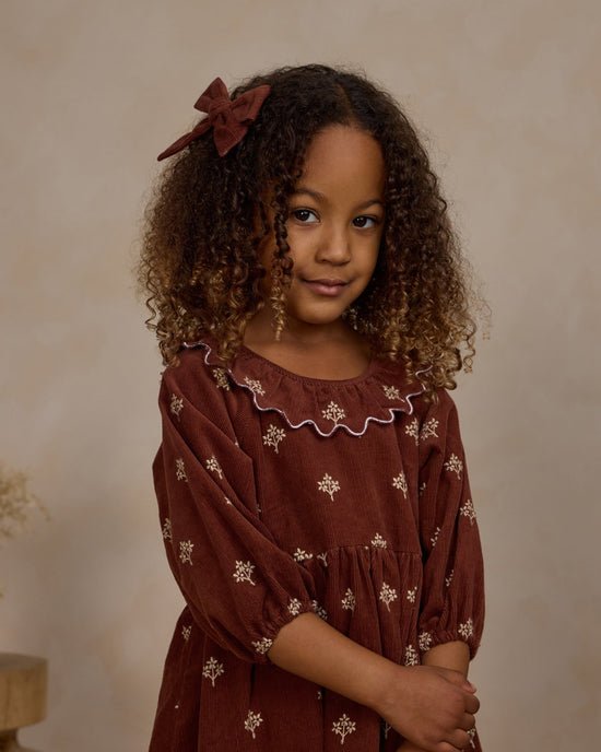 Rylee + Cru Freya Dress - Brick Floral - The Mini Branch