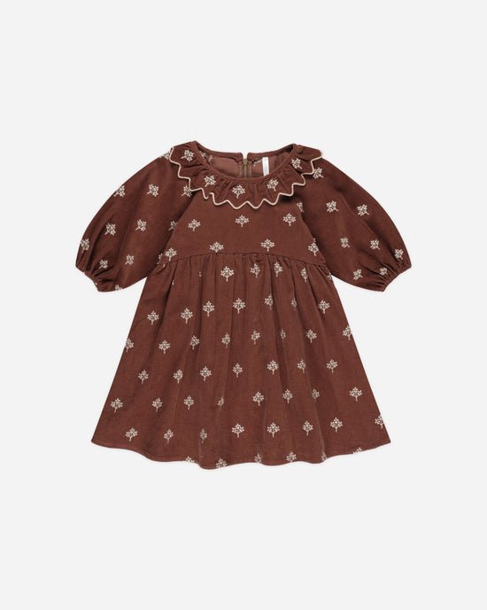 Rylee + Cru Freya Dress - Brick Floral - The Mini Branch