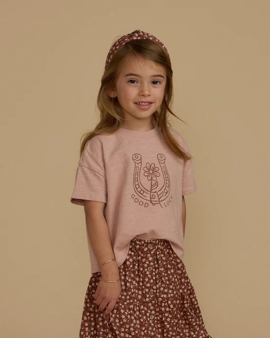 Rylee + Cru Joelle Skirt - Rosette - Brick - The Mini Branch