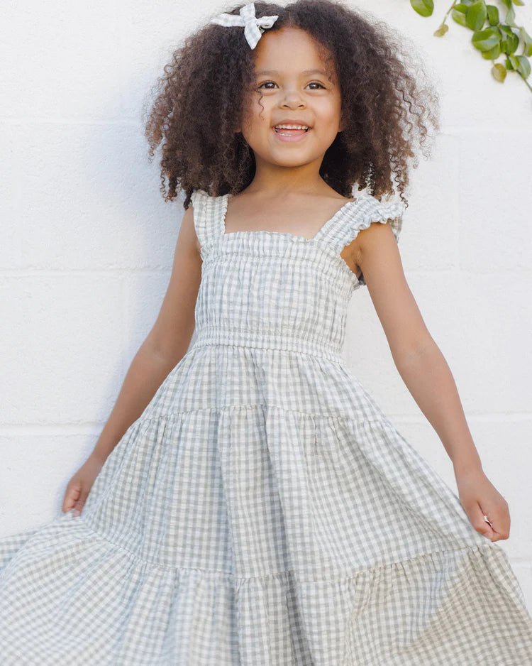 Rylee + Cru Josie Dress - Eucalyptus Gingham - The Mini Branch