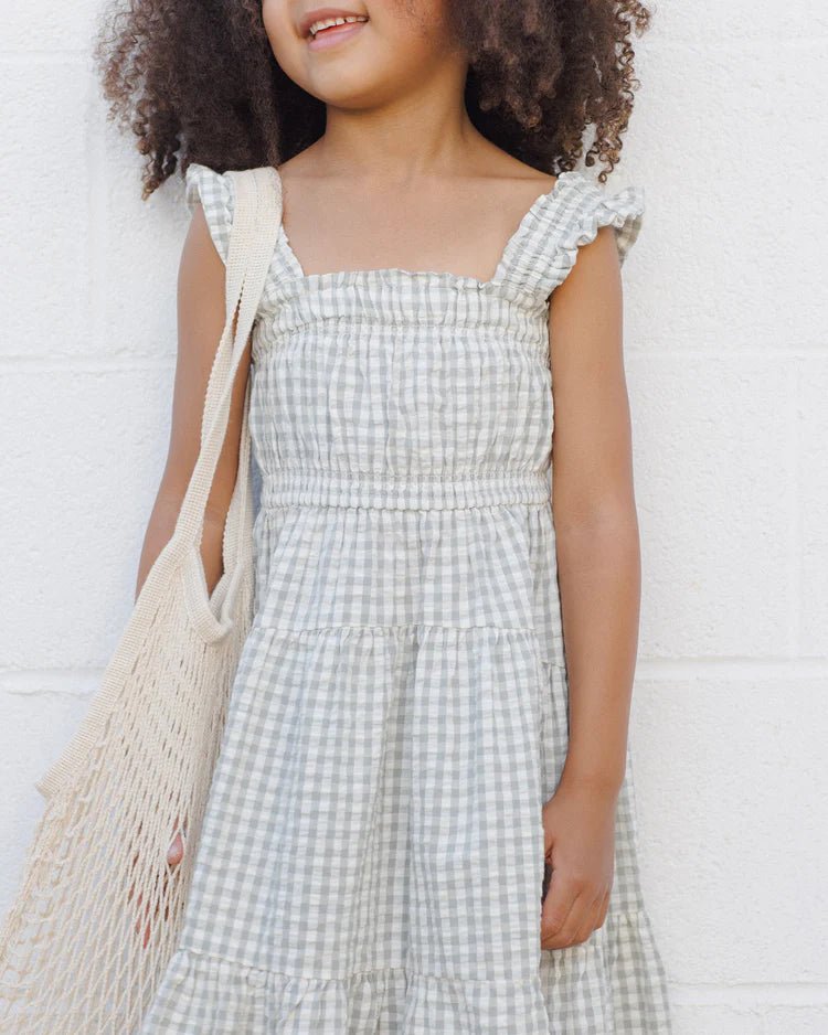 Rylee + Cru Josie Dress - Eucalyptus Gingham - The Mini Branch