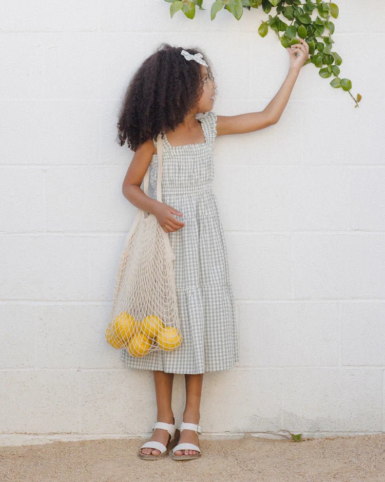 Rylee + Cru Josie Dress - Eucalyptus Gingham - The Mini Branch