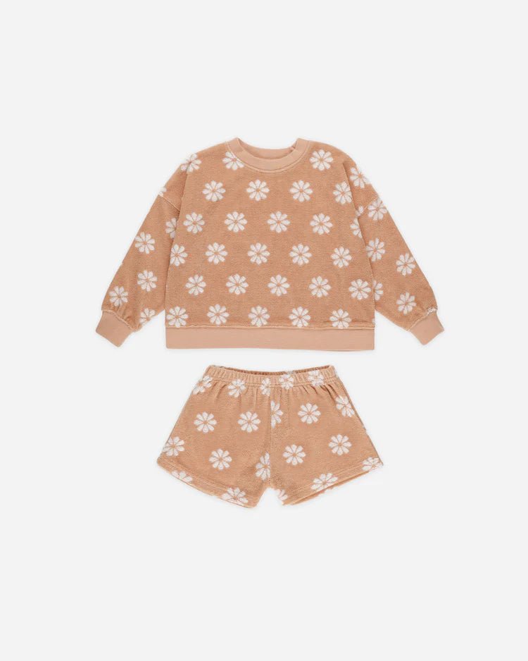 Rylee + Cru Karli Set - Grapefruit - Daisy - The Mini Branch