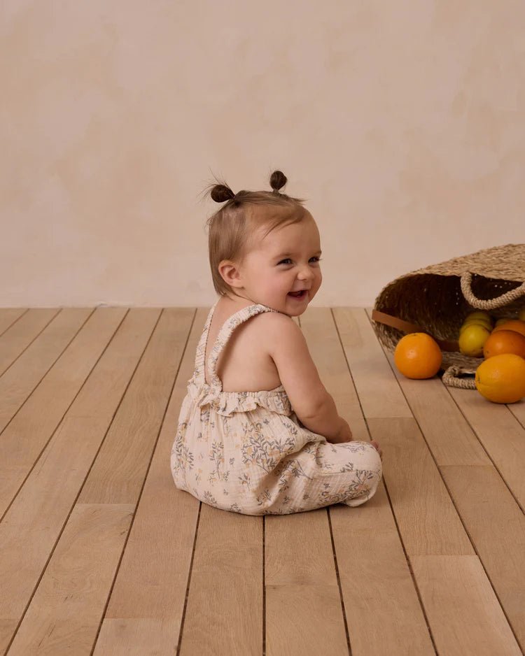 Rylee + Cru Kinsley Jumpsuit - Natural - Citrus Grove - The Mini Branch
