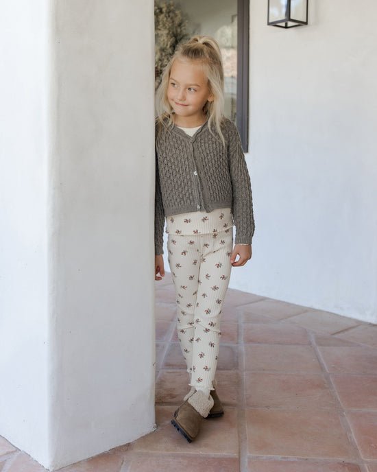 Rylee + Cru Legging - Brick Ditsy - The Mini Branch