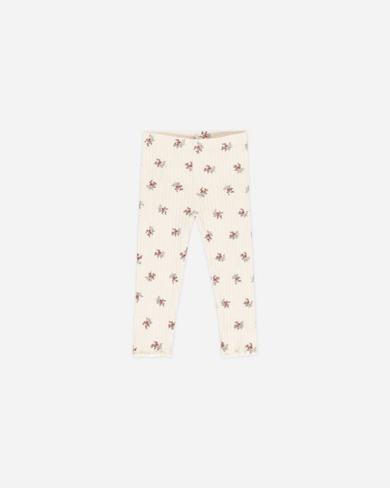 Rylee + Cru Legging - Brick Ditsy - The Mini Branch