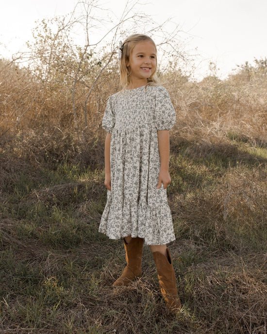 Rylee + Cru Lydia Dress - Vines - Ivory - The Mini Branch