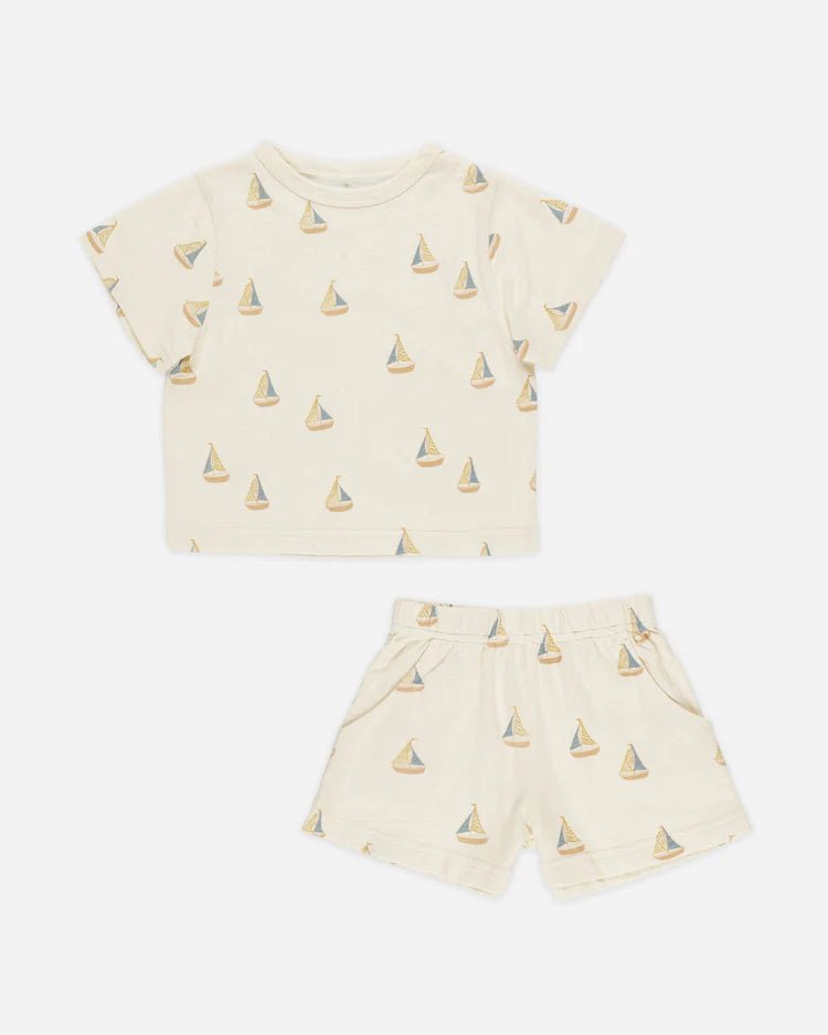 Rylee + Cru Play Set - Natural - Sailboats - The Mini Branch