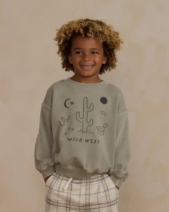 Rylee + Cru Relaxed Sweatshirt - Wild West - Laurel - The Mini Branch