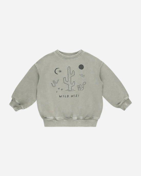 Rylee + Cru Relaxed Sweatshirt - Wild West - Laurel - The Mini Branch