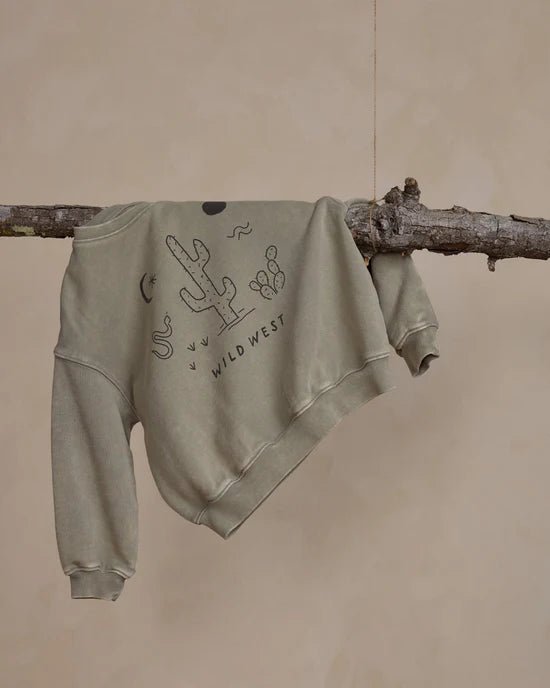 Rylee + Cru Relaxed Sweatshirt - Wild West - Laurel - The Mini Branch