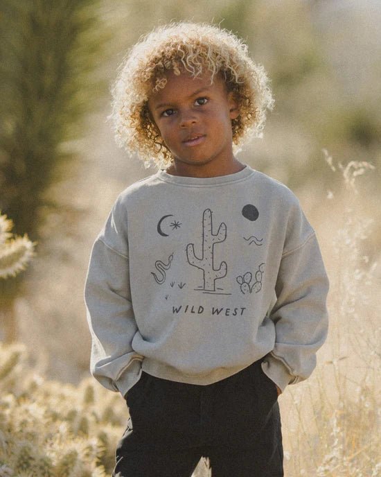 Rylee + Cru Relaxed Sweatshirt - Wild West - Laurel - The Mini Branch