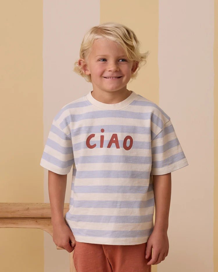 Rylee + Cru Relaxed Tee - Ivory - Ciao - The Mini Branch