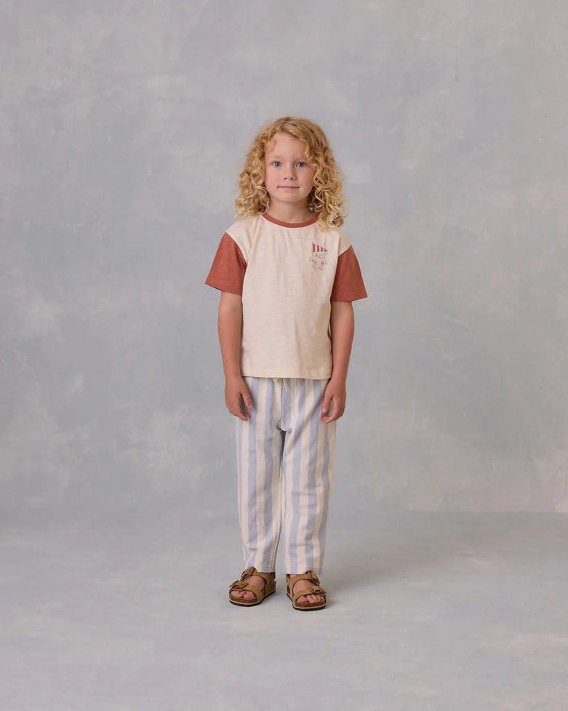 Rylee + Cru Rory Pant - Light - Blue - Blue Stripe - The Mini Branch