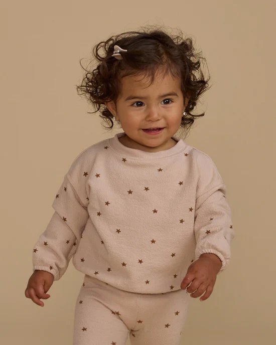 Rylee + Cru Spongey Knit Set - Shell Stars - The Mini Branch