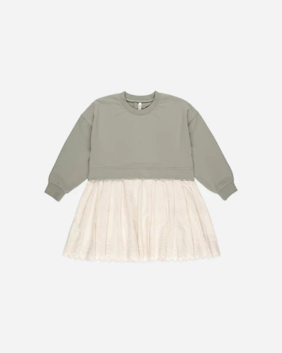 Rylee + Cru Sweatshirt Dress - Laurel - The Mini Branch