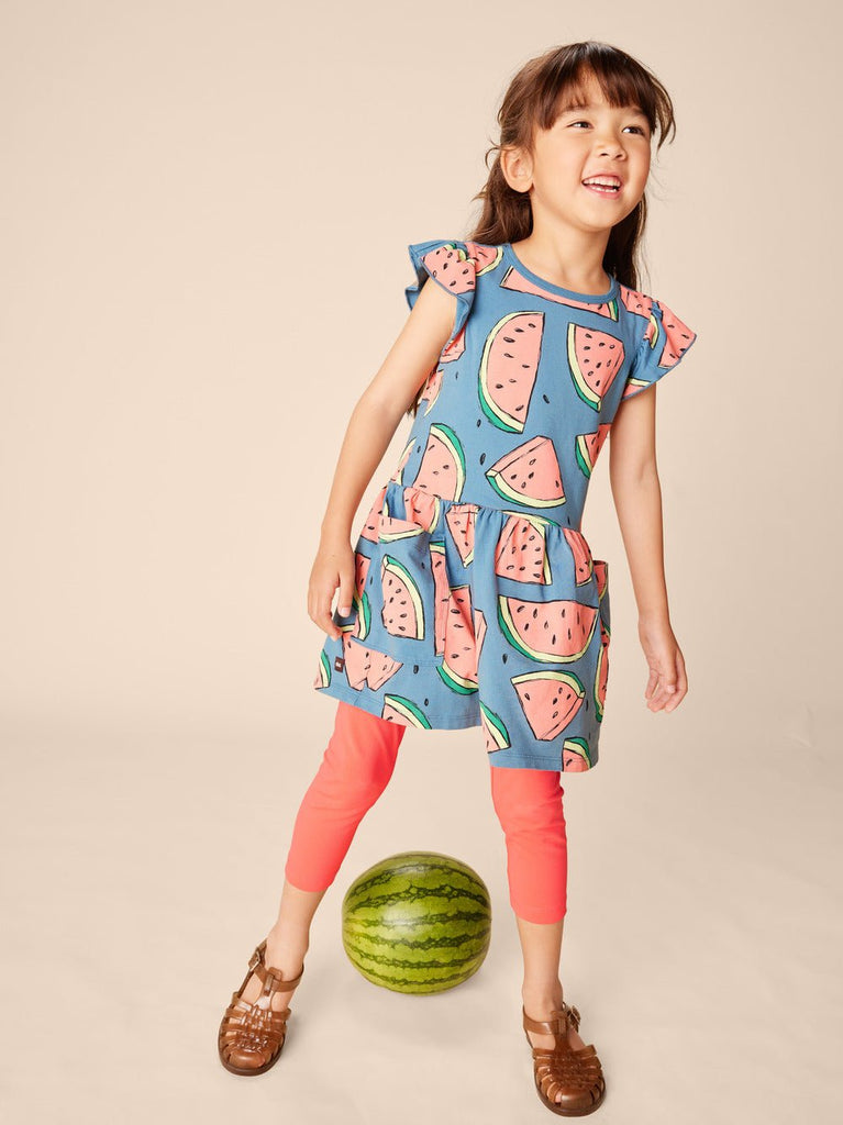 Tea Collection Flutter Sleeve Pocket Dress - Watermelons - The Mini Branch
