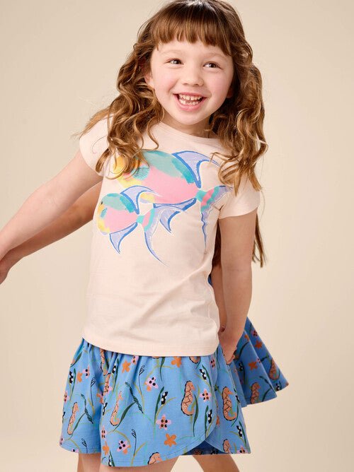 Tea Collection Sporty Petal Shorts - Seahorse - The Mini Branch