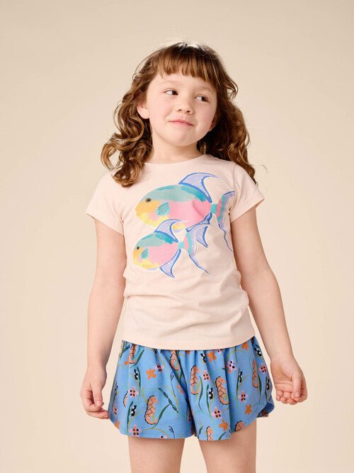 Tea Collection Sporty Petal Shorts - Seahorse - The Mini Branch