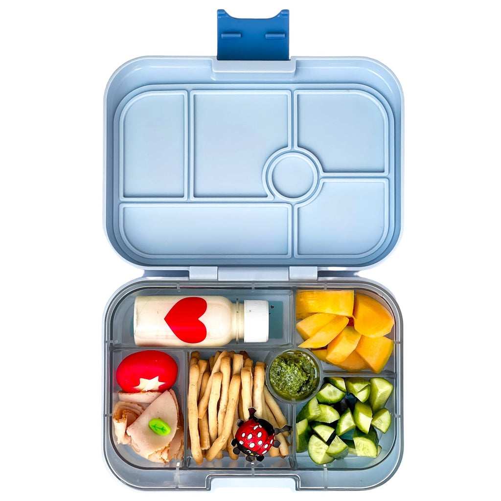 Yumbox Leakproof Bento Box For Kids - Hazy Gray With Paris Tray - The Mini Branch