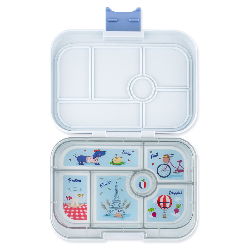 Yumbox Leakproof Bento Box For Kids - Hazy Gray With Paris Tray - The Mini Branch