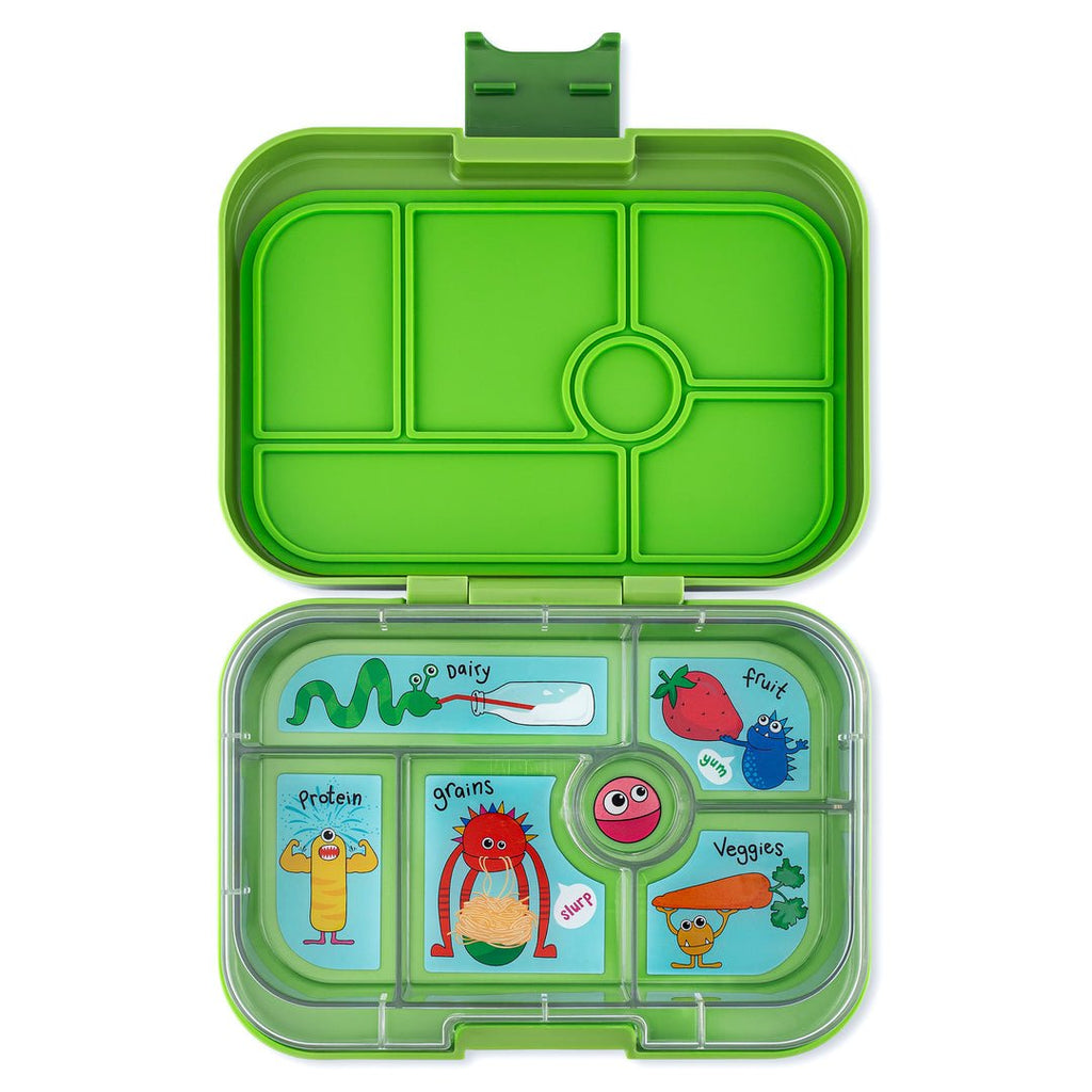 Yumbox Leakproof Bento Box For Kids - Matcha Green With Monster Tray - The Mini Branch