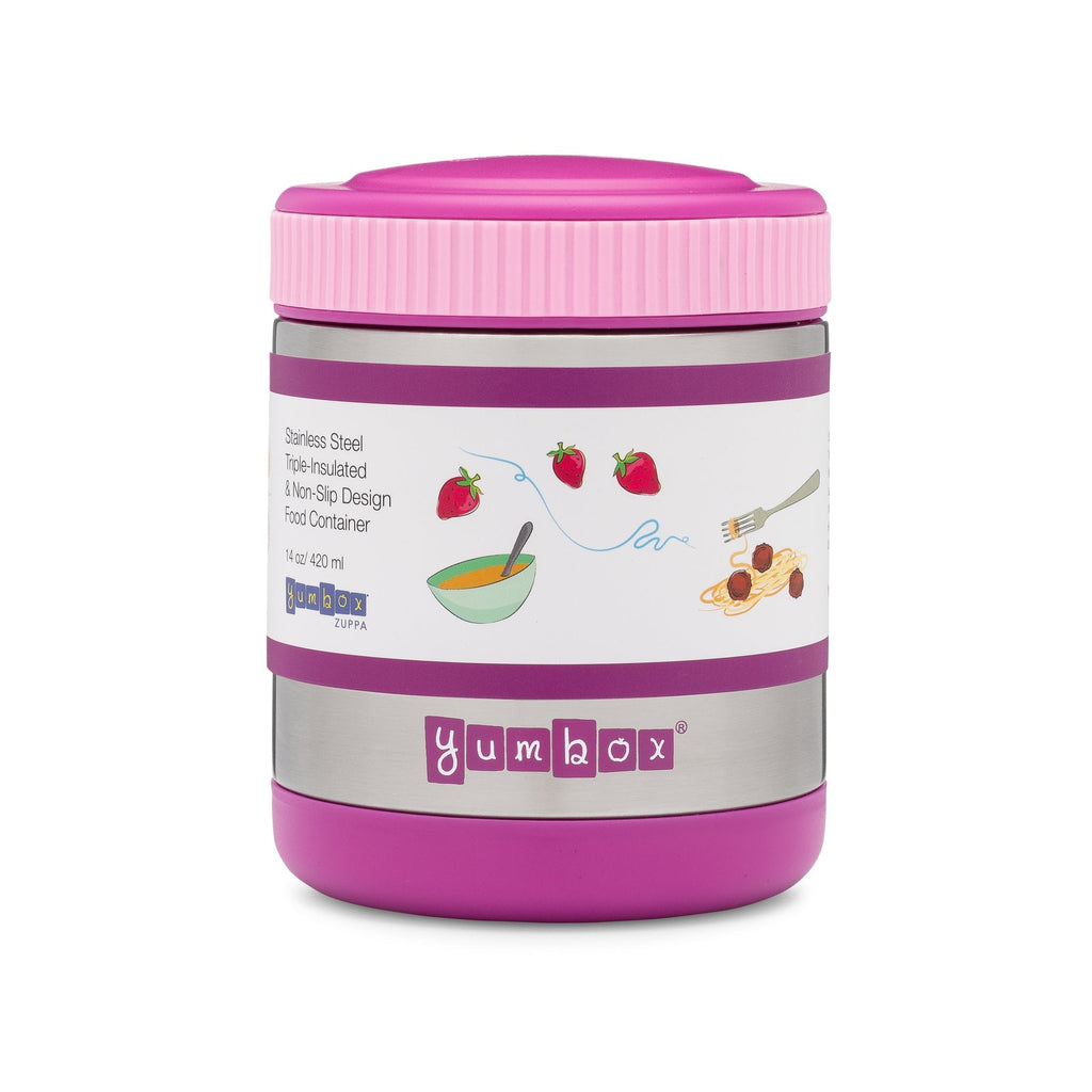 Yumbox Zuppa Thermal Food Jar With Spoon And Band - Bijoux Purple - The Mini Branch