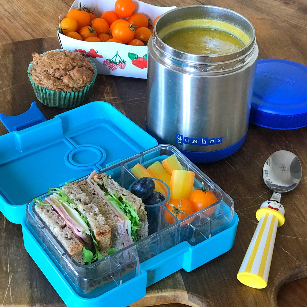 Yumbox Zuppa Thermal Food Jar With Spoon And Band - Neptune Blue - The Mini Branch