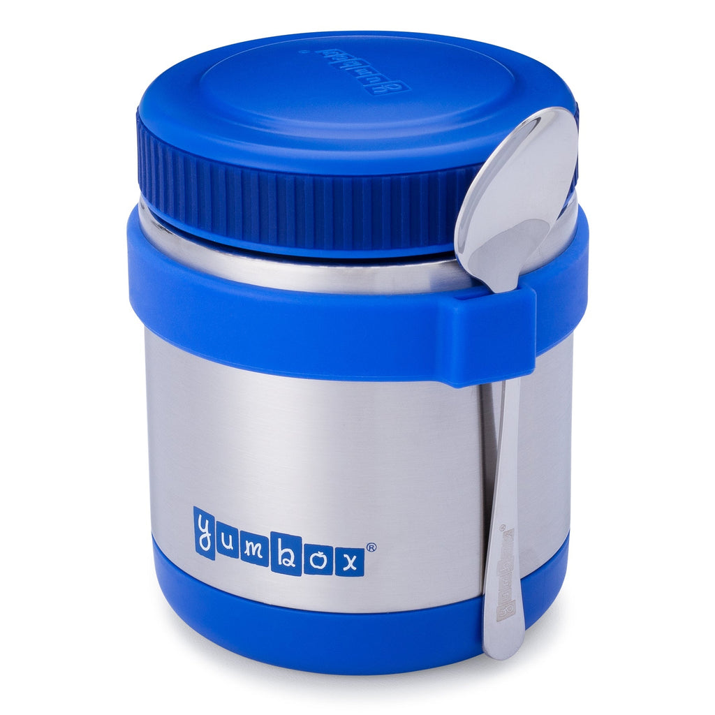 Yumbox Zuppa Thermal Food Jar With Spoon And Band - Neptune Blue - The Mini Branch