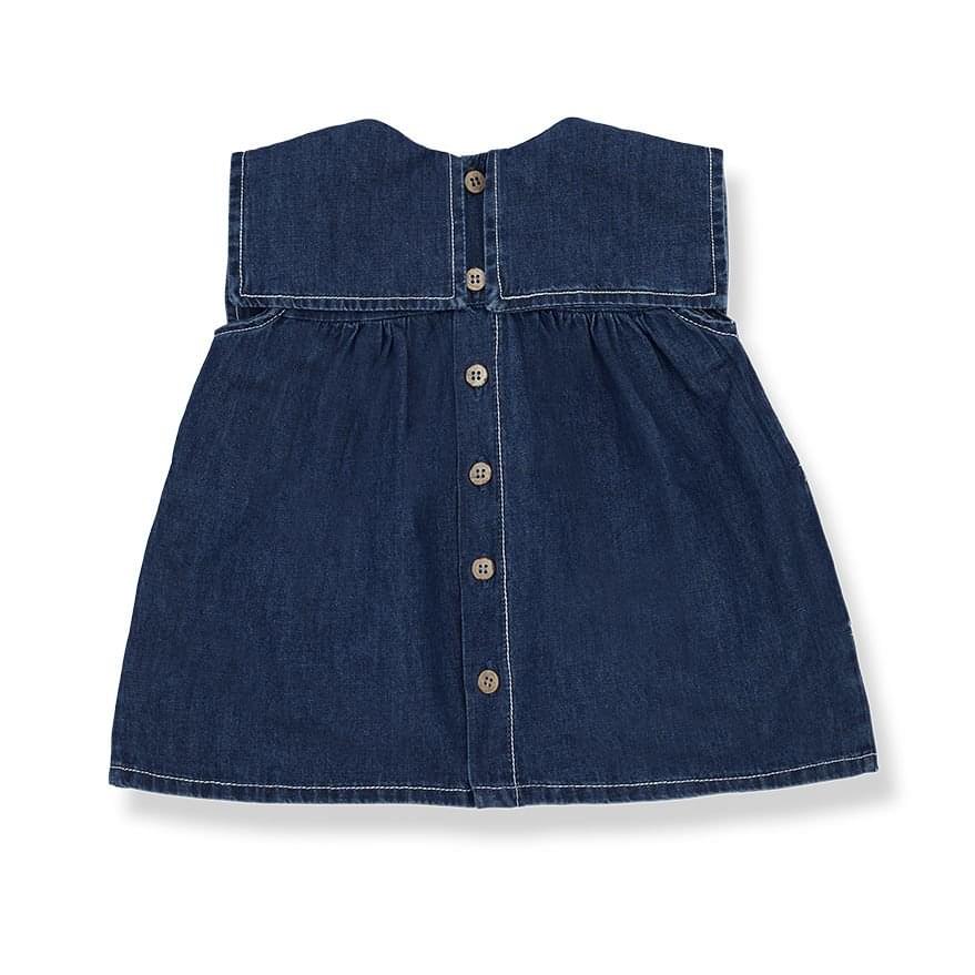 1+ In The Family Violet Dress - Denim - The Mini Branch