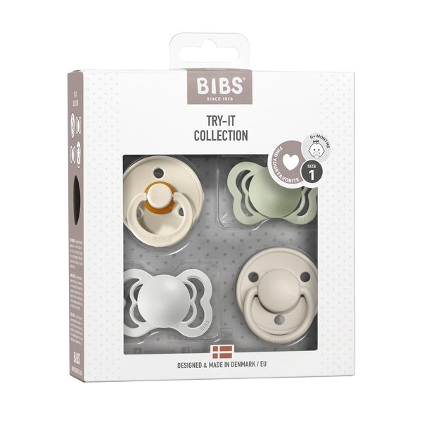 BIBS Try-It Collection - Mix - Ivory/ Sage / Haze / Vanilla - The Mini Branch