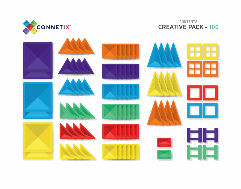 Connetix 100 Piece Creative Pack - The Mini Branch