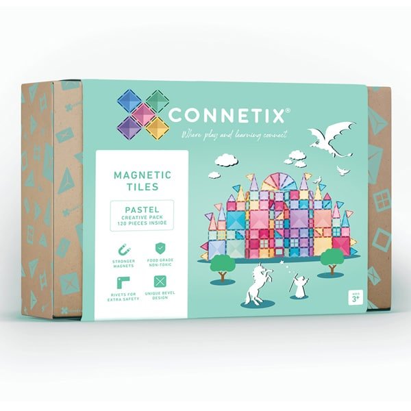 Connetix 120 Piece Pastel Creative Pack - The Mini Branch